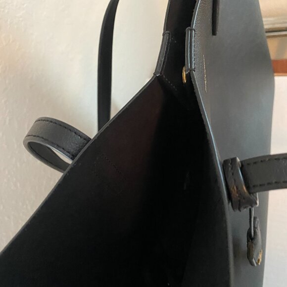 YSL SHOPPER TOTE BLACK LEATHER Authentic - Picture 10 of 16